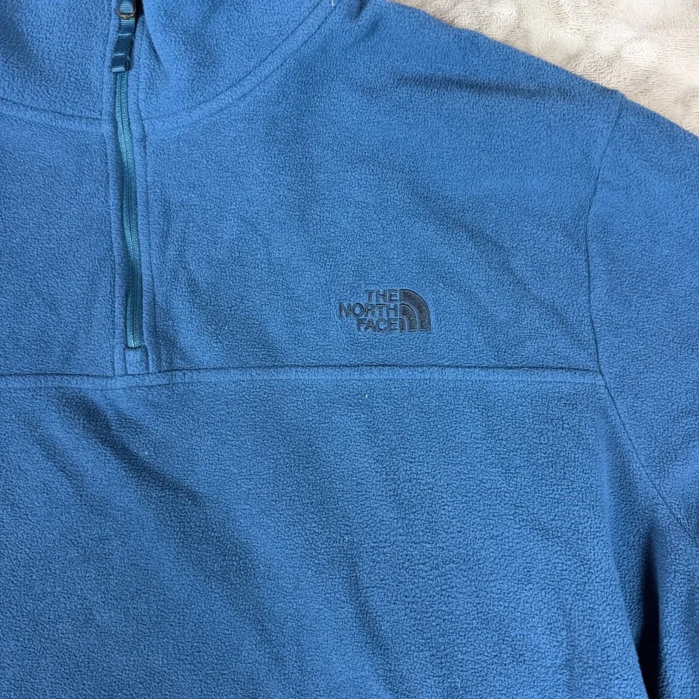 The North Face Mens XXL Blue TKA 100 Glacier Quarter Zip Fleece Pullover